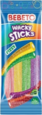 Bebeto Wacky Sticks - Fizzy Tutti Frutti 75g Coopers Candy