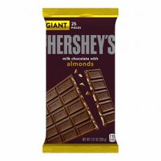 Hersheys Milk Chocolate Bar with Almonds Giant Bar 209g Coopers Candy