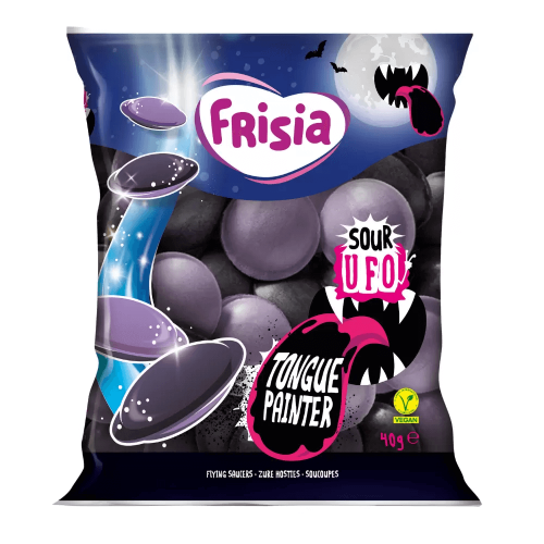 Köp Frisia Sour Ufo Tongue Painter 40g (BF 20240531) hos Coopers Candy
