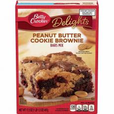 Betty Crocker Peanut Butter Cookie Brownie Bars Mix 487g Coopers Candy