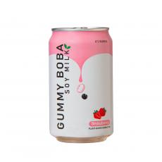 Os Gummy Boba Soy Milk - Strawberry 315ml Coopers Candy