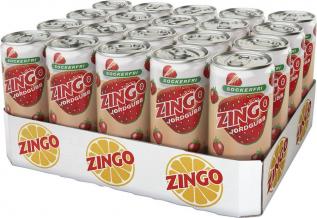 Zingo Jordgubb Sockerfri 33cl x 20st (helt flak) Coopers Candy