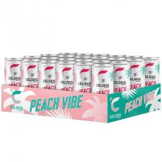 Celsius Peach Vibe 355ml x 24st Coopers Candy