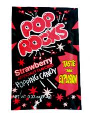 Pop Rocks Strawberry 9.5g Coopers Candy