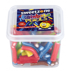 Sweetzone Tubs Rainbow Pencils 170g Coopers Candy