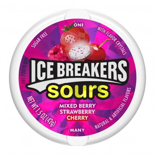 Icebreakers Sours Berry (Purple) 42g Coopers Candy