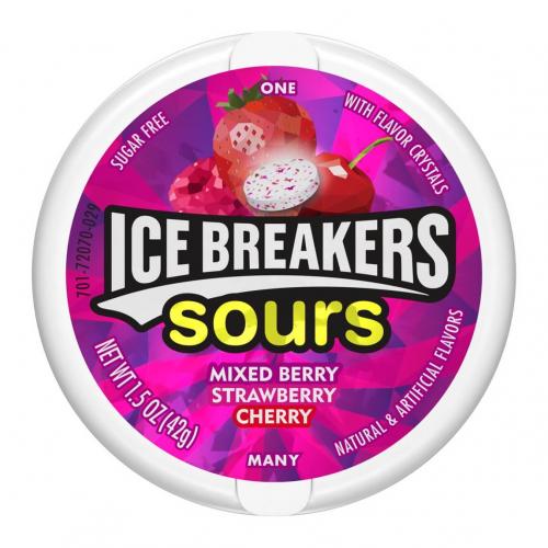 Icebreakers Sours Berry 42g x 8st Coopers Candy
