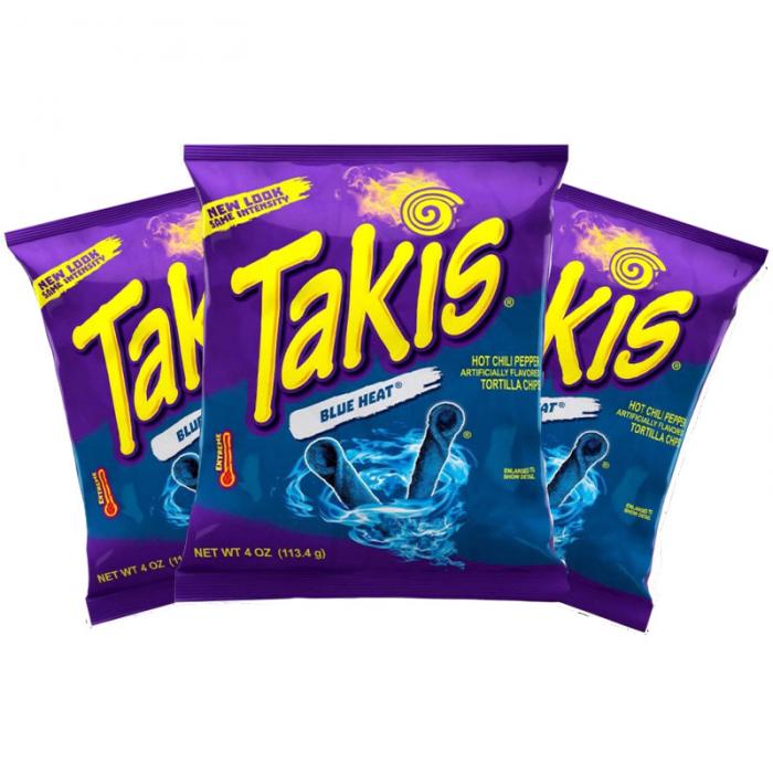 Köp Takis Blue Heat 92.3g x 3st hos Coopers Candy