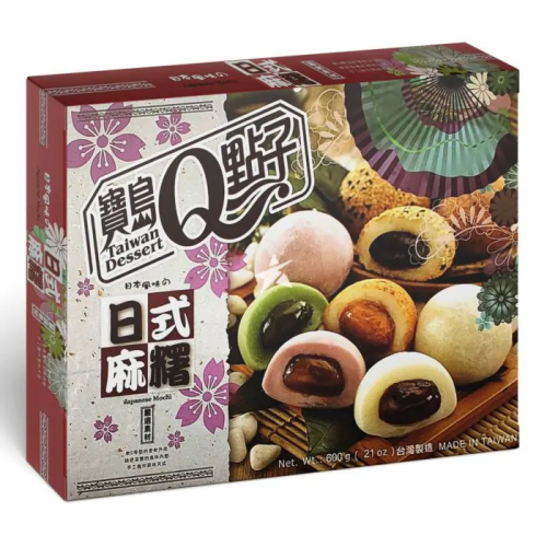 Köp Taiwan Dessert Japanese Mixed Mochi 600g hos Coopers Candy