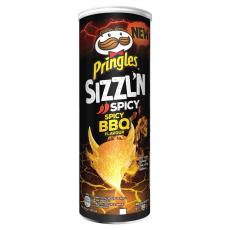 Pringles Sizzln Spicy BBQ 180g Coopers Candy