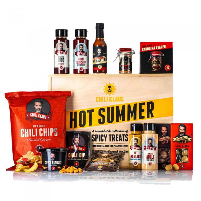 Köp Chili Klaus Hot Summer Box hos Coopers Candy
