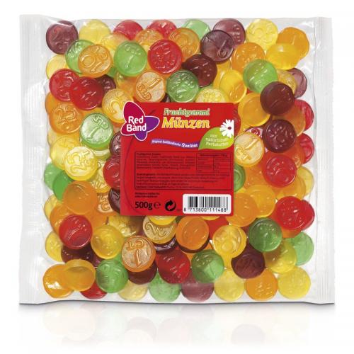 Red Band Fruchtgum Mnzen 500g Coopers Candy