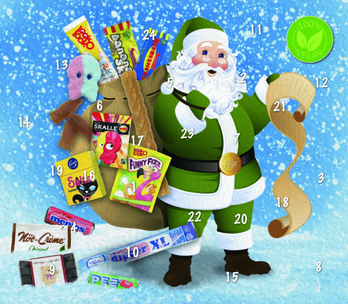 Köp Hulten Adventskalender Veganskt Godis 374g hos Coopers Candy