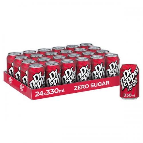 Dr Pepper Zero 330ml x 24st Coopers Candy