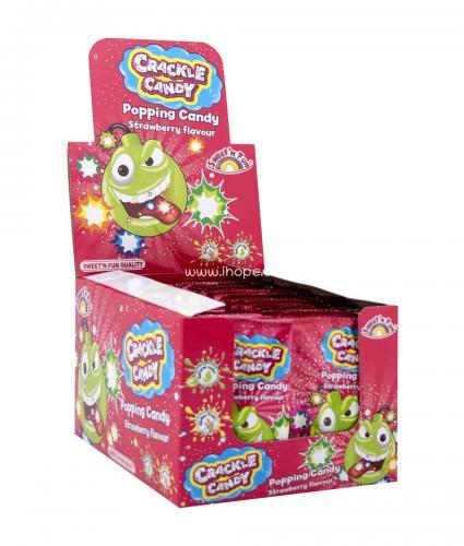Crackle Candy - Jordgubb 8g x 50st (hel lda) Coopers Candy