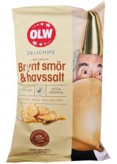 OLW Delichips Brynt Smör & Havssalt 150g Coopers Candy