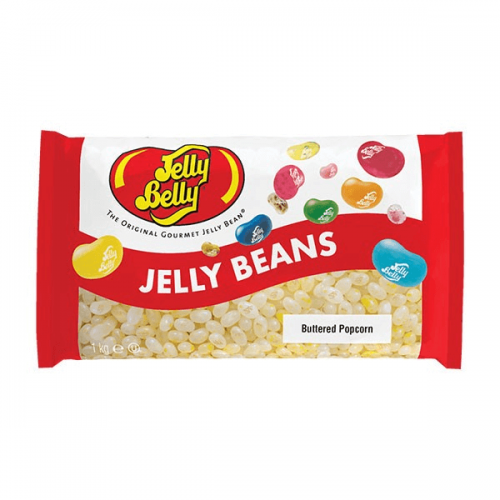 Köp Jelly Belly Beans Buttered Popcorn 1kg hos Coopers Candy
