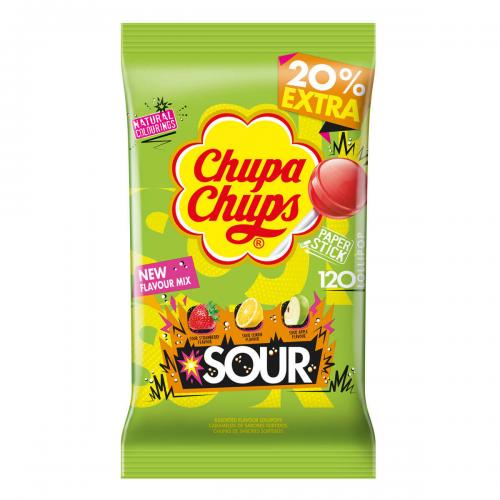 Chupa Chups Sour Assorted Klubbor 120st (1.4kg) Coopers Candy