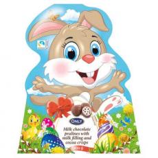 ONLY Easter Bunny Milk Chocolate Pralines 100g Coopers Candy