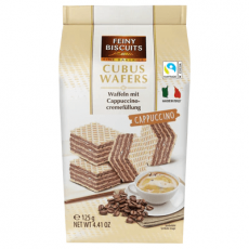 Feiny Biscuits Cubus Wafers Cappuccino 125g Coopers Candy