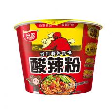 Baijia Sichuan Sweet Potato Vermicelli - Hot & Sour Bowl 105g Coopers Candy