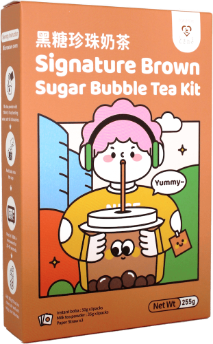 Tokimeki Brown Sugar Bubble Tea Kit 3-pack 255g Coopers Candy
