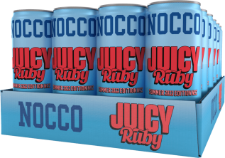 NOCCO Juicy Ruby 33cl x 24st (helt flak) Coopers Candy