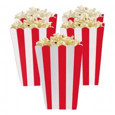 Popcornbägare Röda Randiga 5-pack Coopers Candy