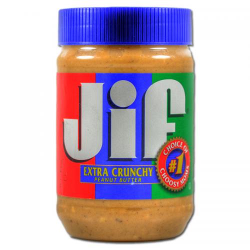Köp JIF Peanut Butter Extra Crunchy 454g hos Coopers Candy