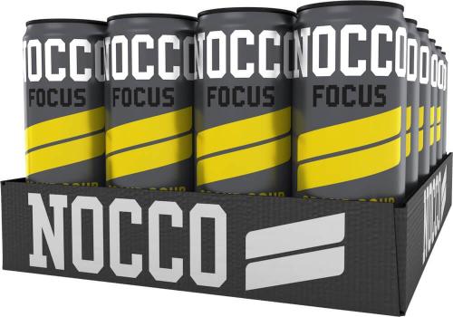 NOCCO Focus Grand Sour - Citron Fläder Äpple 33cl x 24st Coopers Candy