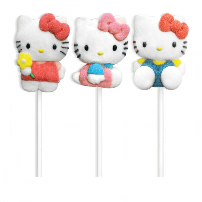 Köp Hello Kitty Marshmallow Lollipop 45g (1st) hos Coopers Candy