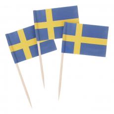 Cocktailflaggor Sverige 50-pack Coopers Candy