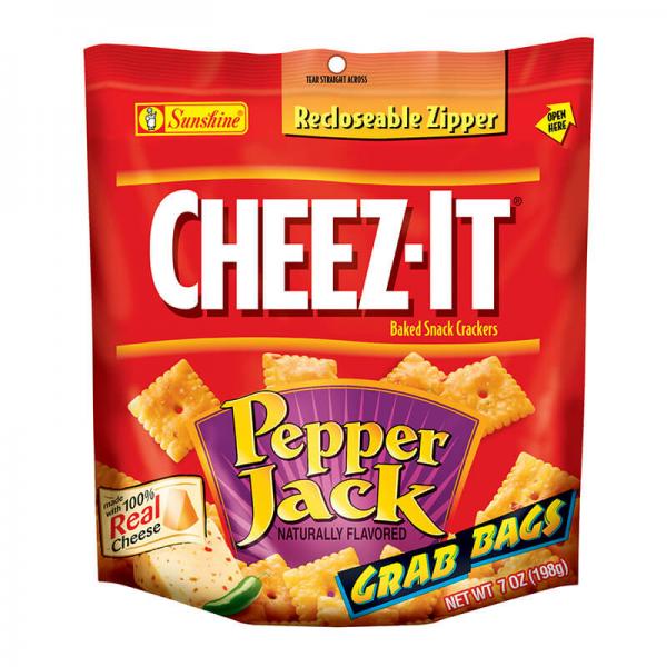 Köp CheezIt Pepper Jack Crackers 198g hos Coopers Candy