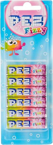 Köp PEZ Refill Fizzy 6-pack 51g hos Coopers Candy