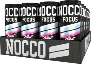 NOCCO Focus 3 Raspberry Blast 33cl x 24st (helt flak) Coopers Candy