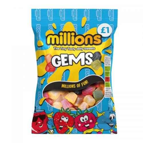 Millions Gems 120g Coopers Candy