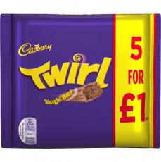 Cadbury Twirl 5-pack 107g Coopers Candy
