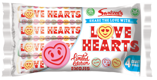 Swizzels Love Hearts 4-pack 105g Coopers Candy