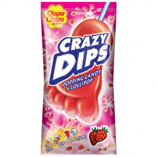 Chupa Chups Crazy Dips Strawberry 14g Coopers Candy