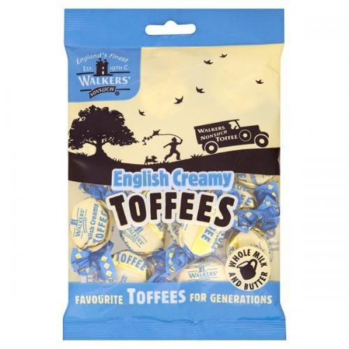 Köp Walkers English Creamy Toffees 150g hos Coopers Candy
