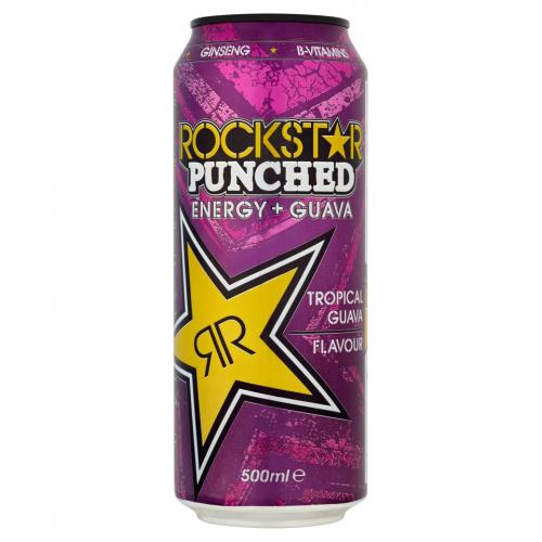 Köp Rockstar Punched Tropical Guava Flavour 500ml hos Coopers Candy