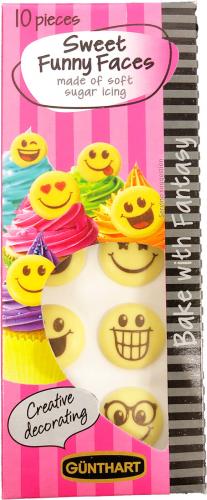 Gunthart Emoji Trtdekoration 10-Pack 14g (BF: 2024-01-31) Coopers Candy