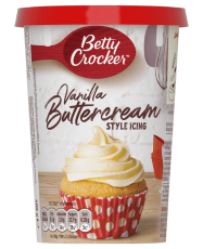Betty Crocker Vanilla Buttercream Icing 400g Coopers Candy