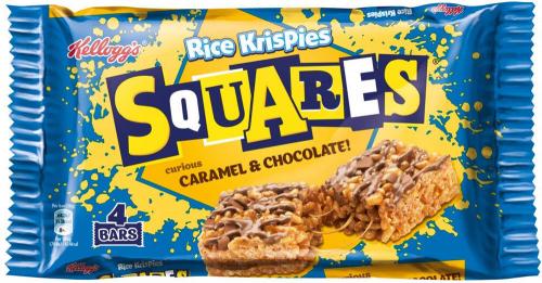 Kelloggs Rice Krispies Squares Caramel & Chocolate 144g Coopers Candy