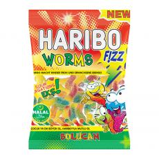 Haribo Worms Fizz 70g Coopers Candy