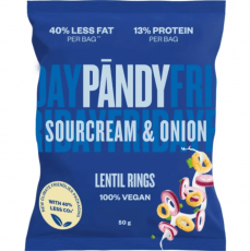 Pandy Lentil Rings Sourcream & Onion 50g Coopers Candy