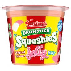Swizzles Drumstick Squashies Jelly Tub Original Raspberry 125g Coopers Candy