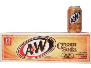 A&W Cream Soda 355ml 12-pack Coopers Candy