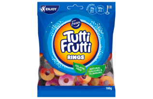 Fazer Tutti Frutti Rings 120g Coopers Candy