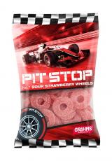 Pit Stop Sour Strawberry Wheels 120g Coopers Candy